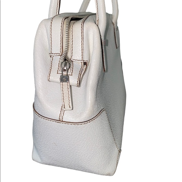 Salvatore Ferragamo Textured Leather Tote Bag white - Picture 6 of 8